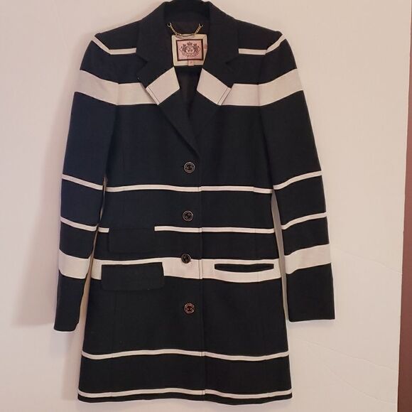 Juicy Couture Wide Striped Jacket Size Small - Picture 5 of 9